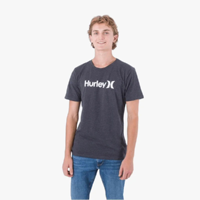 Online Specials Hurley Mens Evd Wash Core Oao Short Sleeve Tee H032 Heather Black