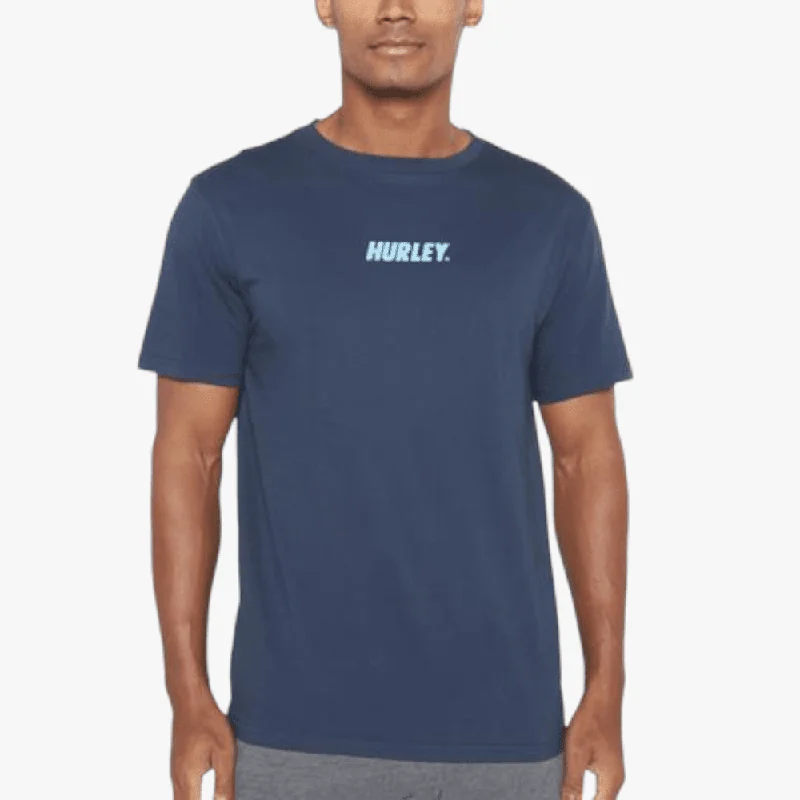 Must-Have Deals Hurley Mens Fastlane Small Short Sleeve Tee True Navy