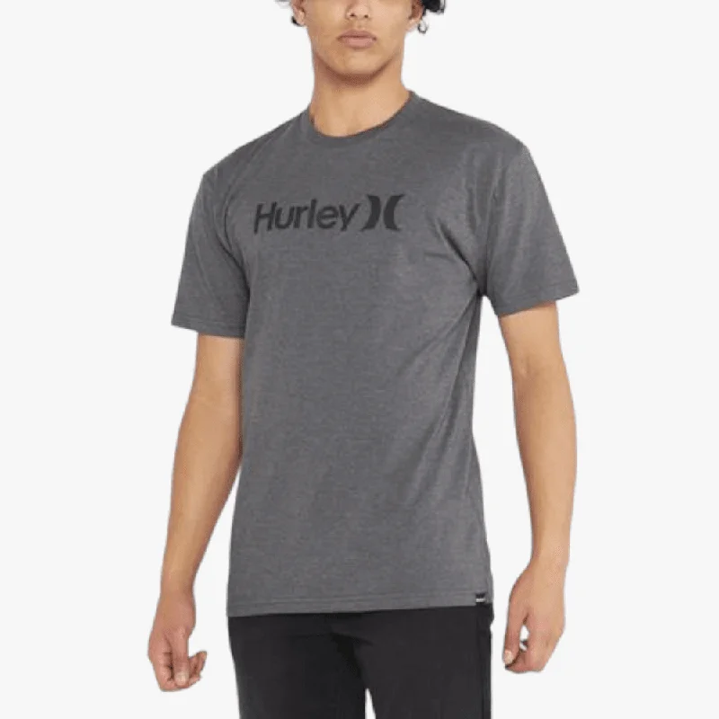 Incredible Offers Hurley Mens One And Only Classic Short Sleeve Heather Black