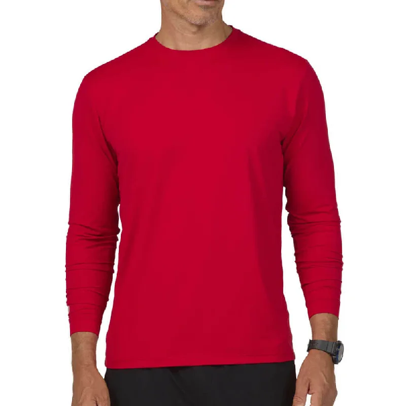 Weekend Specials to Celebrate IBKUL Mens Long Sleeve Crew Pullover - Red