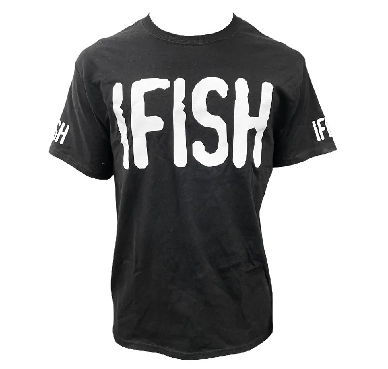 Deal of the Day Ifish Mens Black T-Shirt