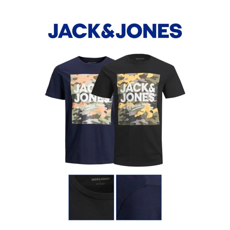 Bargain Prices Jack & Jones Men's T-shirts Designer Big & Tall Short Sleeve Crew Neck Tee Top