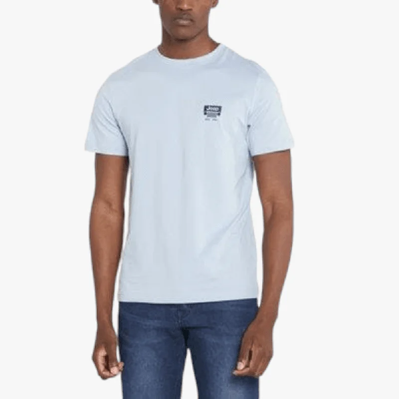 Instant Discount Jeep Mens Ess Organic Cotton Logo High Square Short Sleeve Tee Good Grey