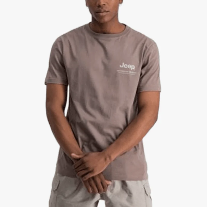 Blowout Deals Jeep Mens Logo Icon Short Sleeve Tee Elm Bark