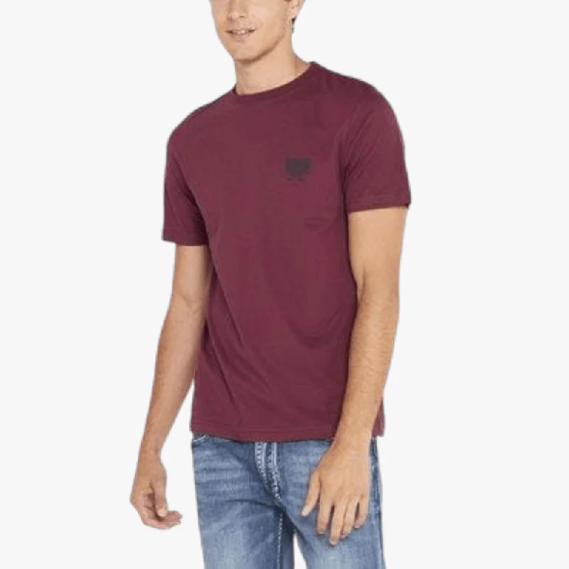 Price Reduction Jeep Mens Organic Essential Short Sleeve Tee Dark Plum