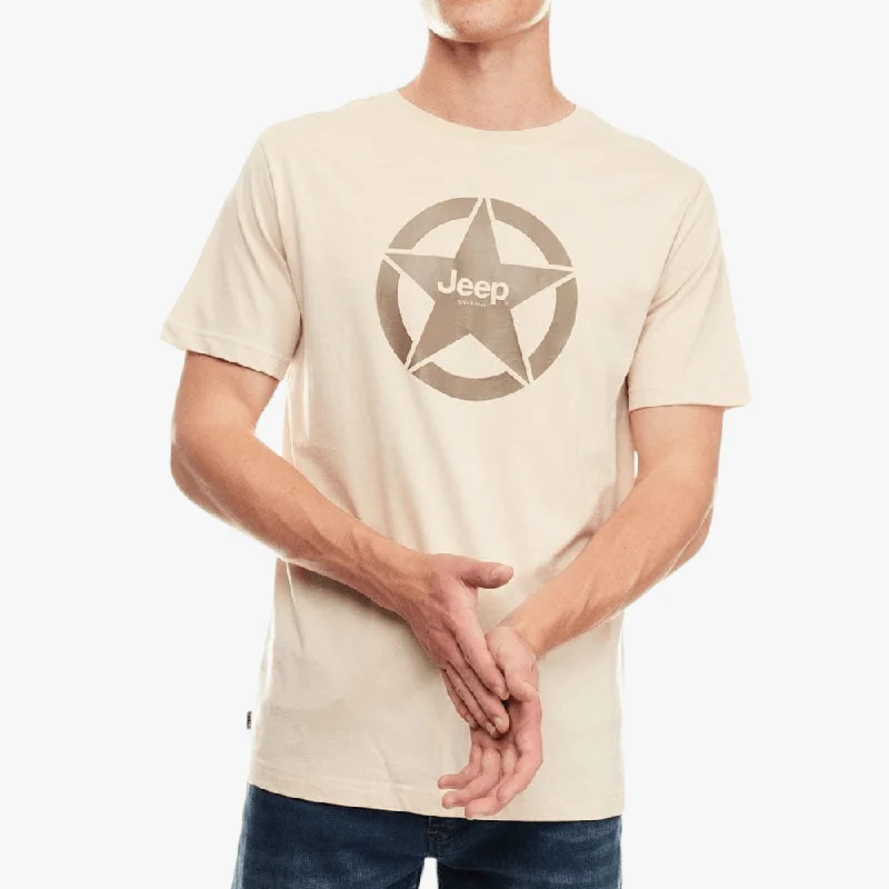 Low Prices Jeep Mens Star Icon Short Sleeve Tee Clay
