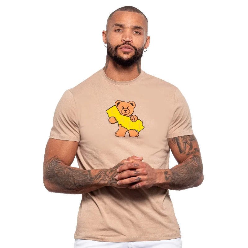 Now or Never Cali Bear Graphic T-Shirt - Beige