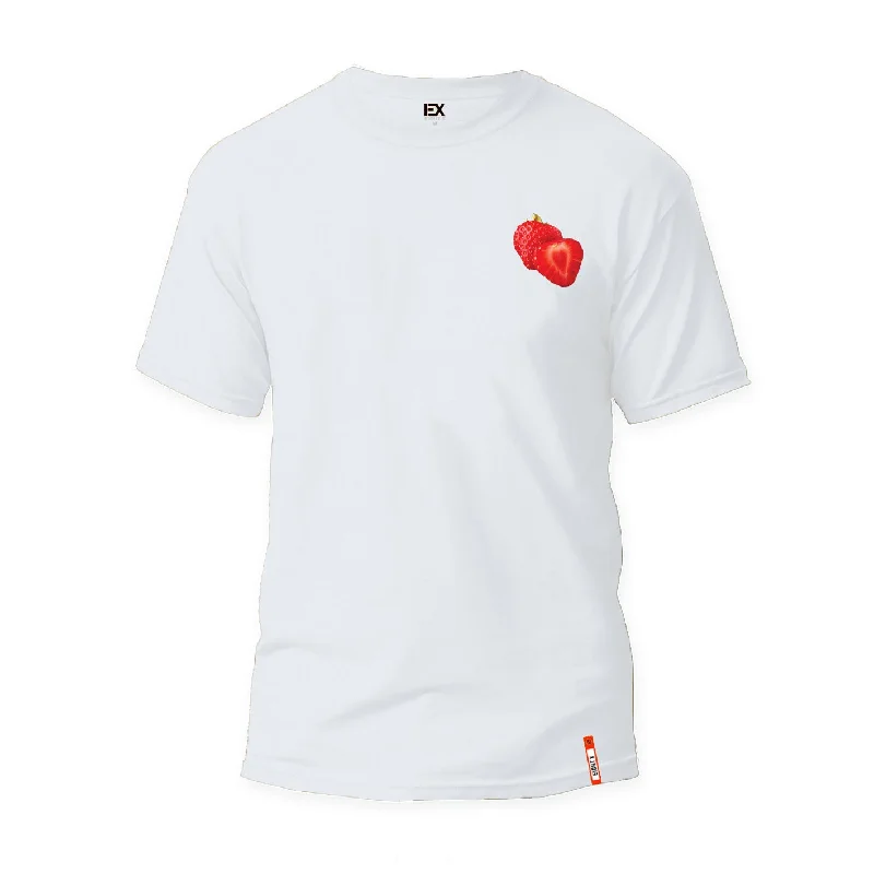 Great Deals Strawberries Graphic T-Shirt - White