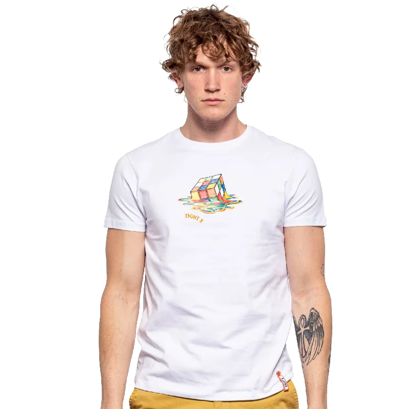 Big Discounts Cubed Graphic T-Shirt - White