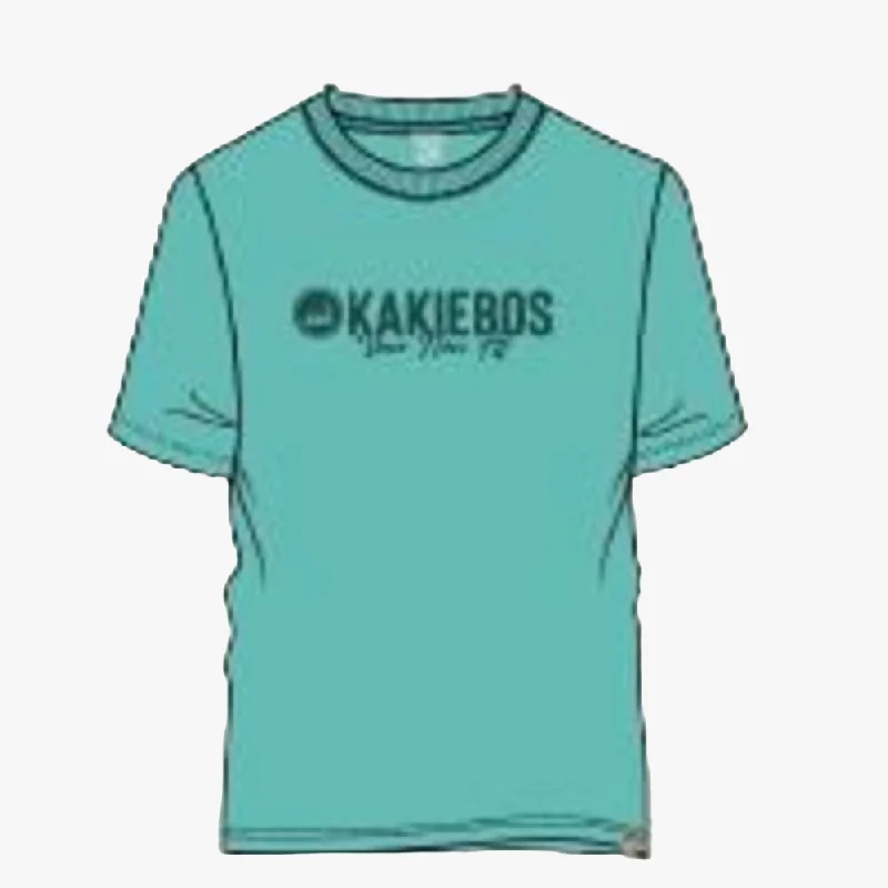 Deal Zone Kakiebos Mens Classic Fit Short Sleeve Tee Aquafier Ocean