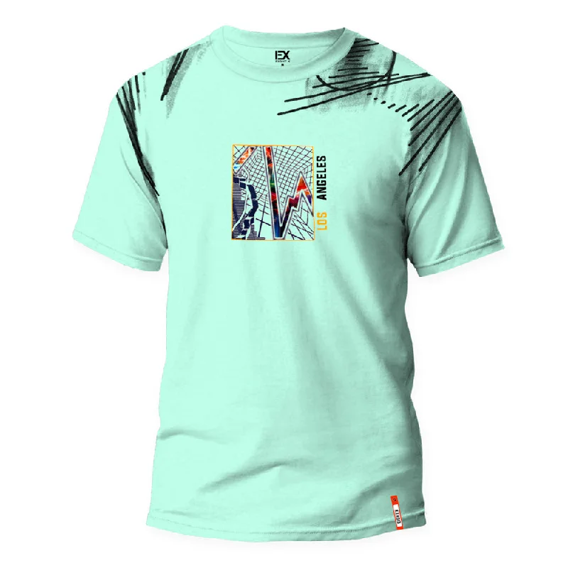 Weekend Savings Sensation LA Boom 8X Street T-Shirt - Mint Green