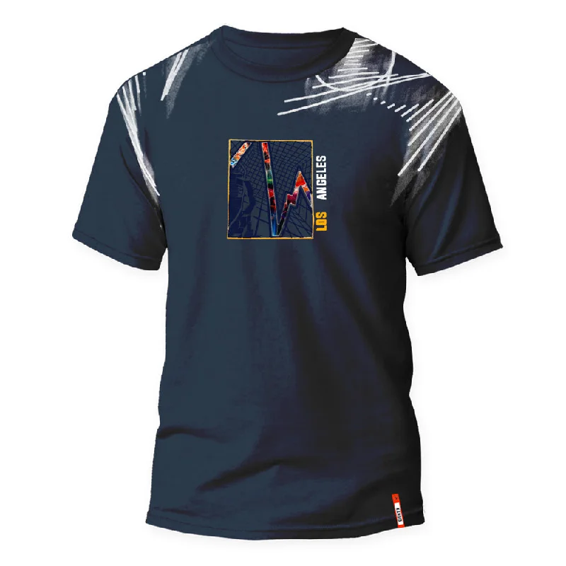 Weekend Discounts to Celebrate LA Boom 8X Street T-Shirt - Navy