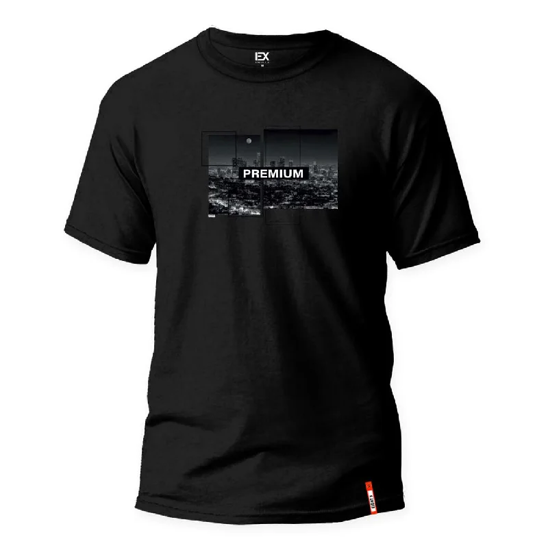 Great Deal LA Nights 8X Street T-Shirt - Black