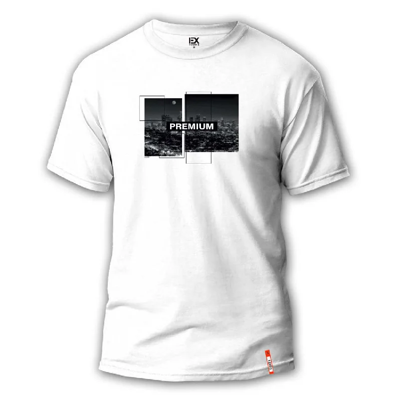Midnight Sale LA Nights 8X Street T-Shirt - White