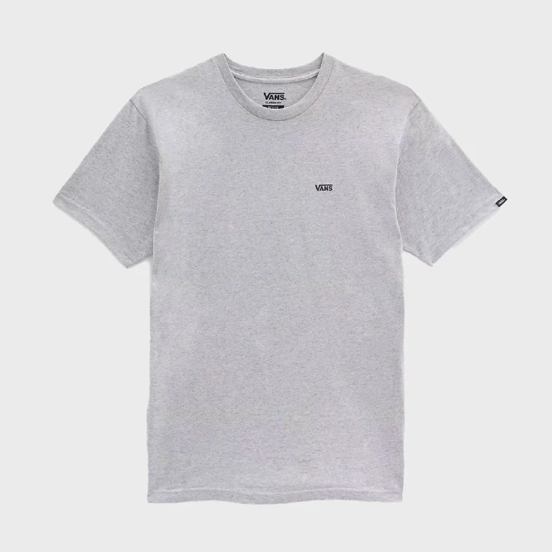 Weekend Discounts to Delight Vans Left Chest Logo Mens T-Shirt - Athletic Heather Grey