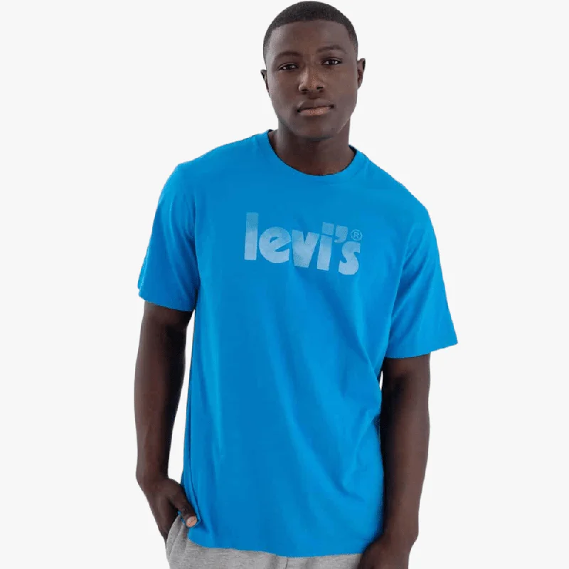 Act Now Levi's Mens Graphic Short Sleeve Tee Blue