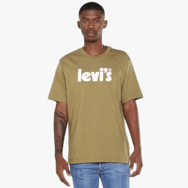 Best Deals Levi's Mens Graphic Short Sleeve Tee Olive