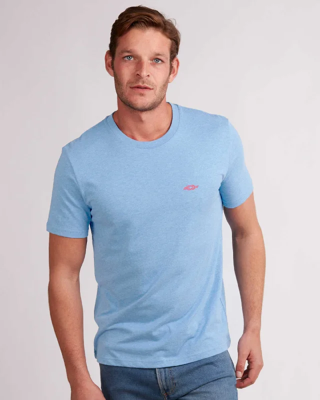 Quick Sale Light Blue Organic Cotton T-Shirt