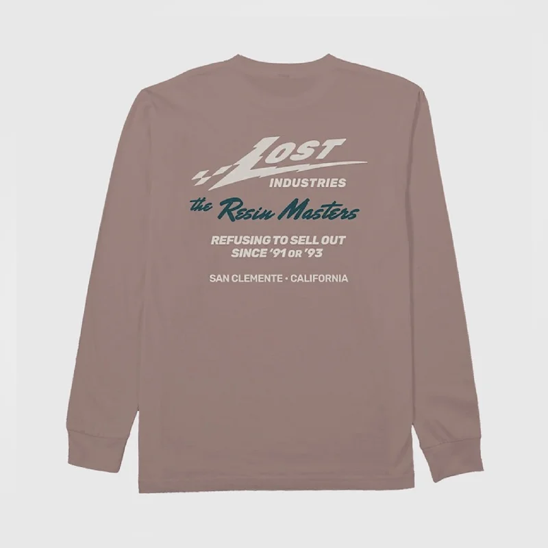 Lowest Prices Lost Mens Resin Masters Heavyweight Long Sleeve T-Shirt - Latte