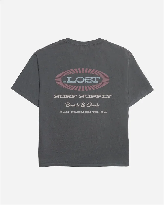 Blowout Deals Lost Mens Surf Supply T-Shirt - Vintage Black