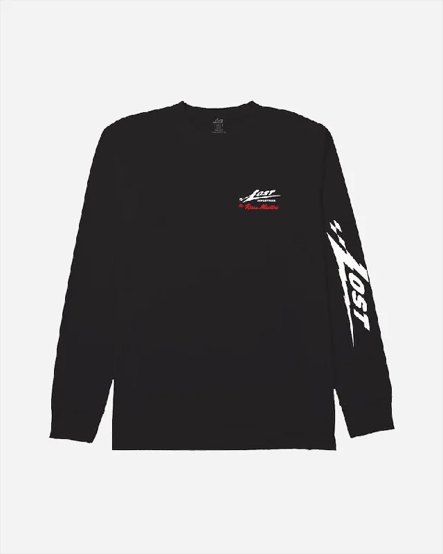 Savings Bonanza Lost Mens Resin Masters Long Sleeve T-Shirt - Black