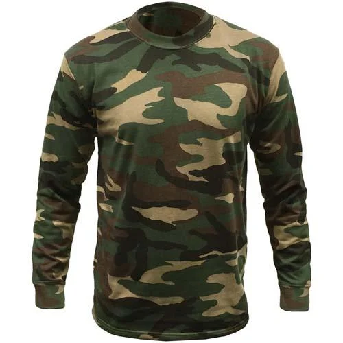 Weekend Flash Sale Game Woodland Camouflage Long Sleeve T-Shirt
