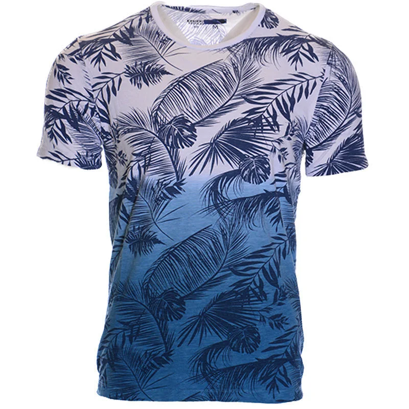 White and Navy Floral