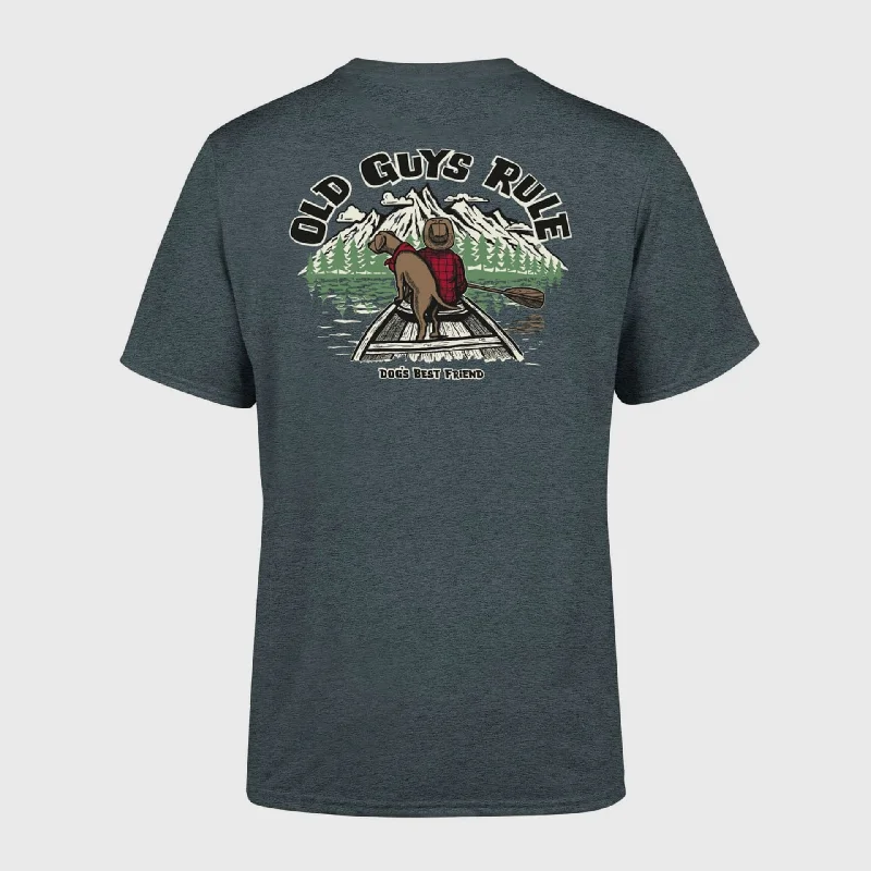 Savings Alert Old Guys Rule 'Dogs Best Friend III' T-Shirt - Dark Heather