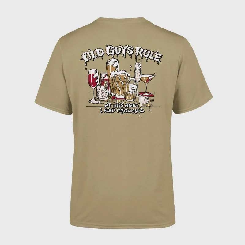 Deal Mania Old Guys Rule 'Need My Glasses' T-Shirt - Tan