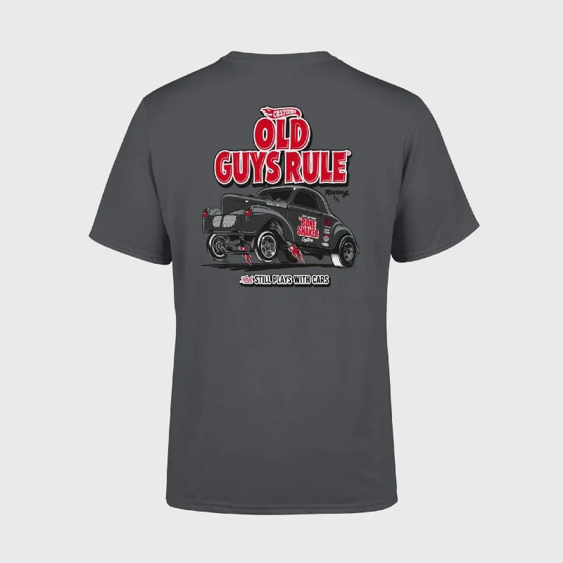 Deal Explosion Old Guys Rule 'Still Plays With Cars' T-Shirt - Charcoal