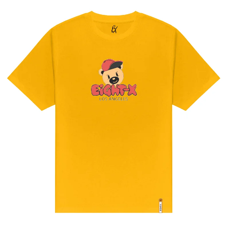 Price Drop Alert Old-School Graphic T-Shirt - Mustard