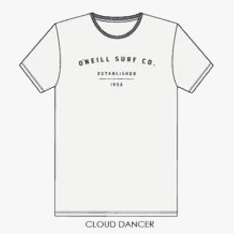 Value Deals Oneill Mens Varsity Short Sleeve Tee Cloud Dancer