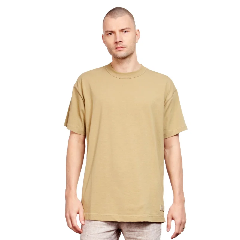 Exclusive Preview Oversized Crew Neck T-Shirt - Beige