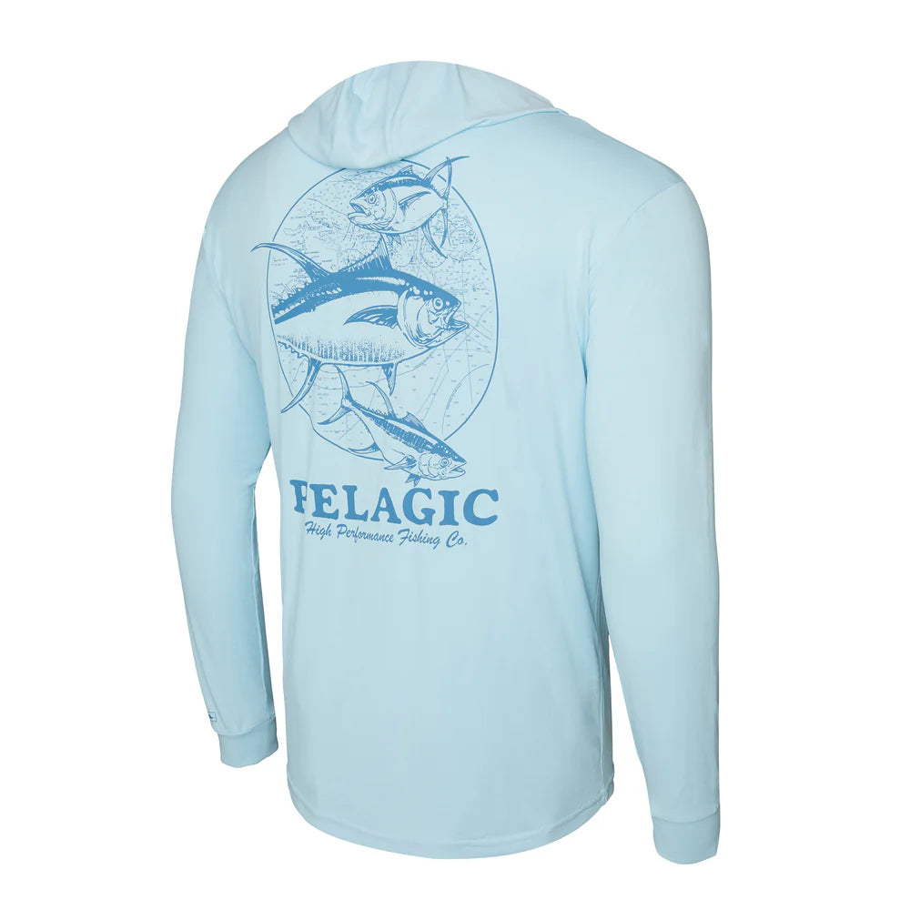 Sale Event PELAGIC  Aquatek Tuna Trifecta Hooded Fishing Shirt
