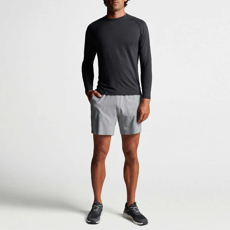 Final Clearance Peter Millar Aurora Performance Long Sleeve T-Shirt - Black*