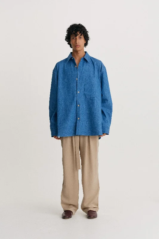 Weekend Discounts to Love Pocket Oversized Roll Sleeve Shirt