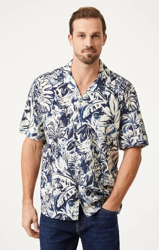 Best Bargains PRINTED SHIRT IN DARK DENIM