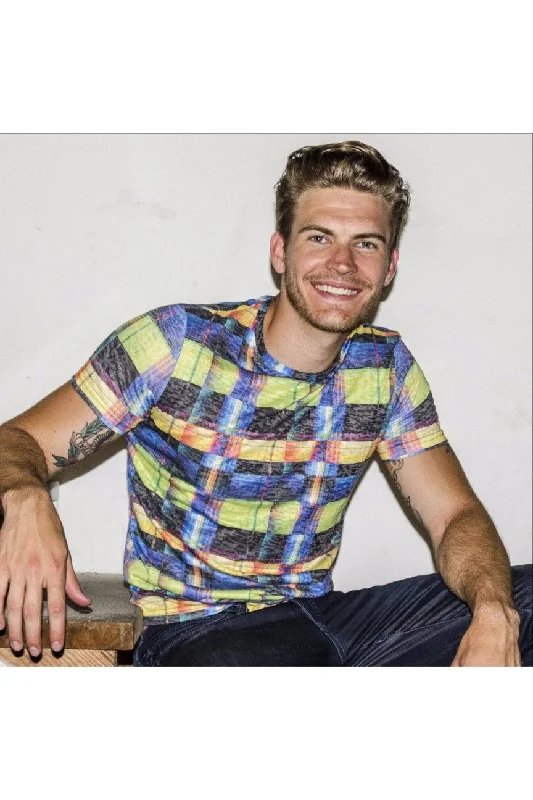 Best Bargains Multi Color Stripes Print T-Shirt