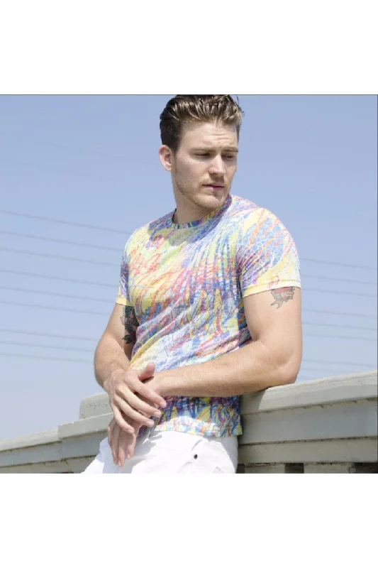 Weekend Savings Bonanza Multi Bright Colors Print T-Shirt