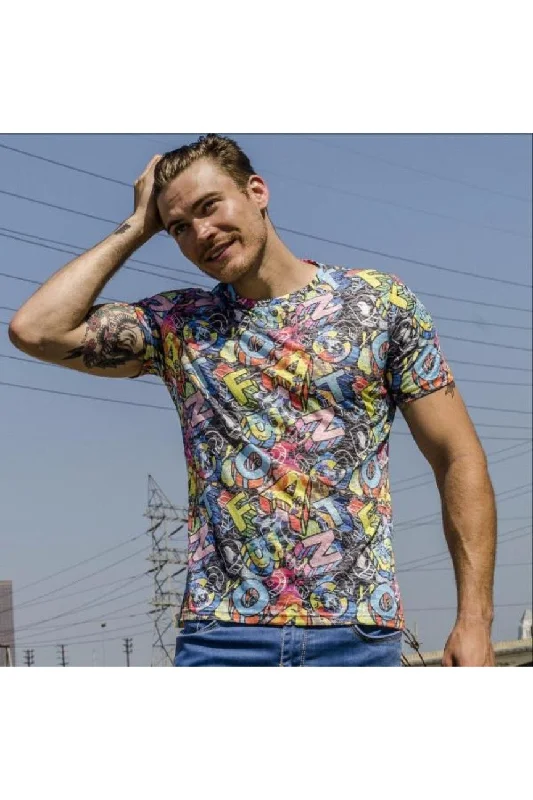 Weekend Bargains to Snag Multi Color Letters Print T-Shirt