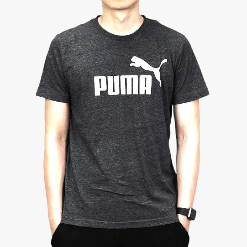 Deal of the Week Puma Mens Ess Heather Short Sleeve Tee Blk Heather