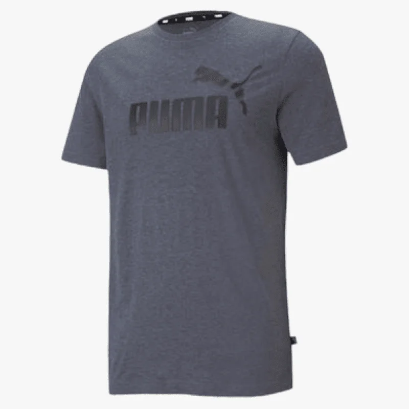 Don't Miss Puma Mens Ess Heather Short Sleeve Tee Peacoat