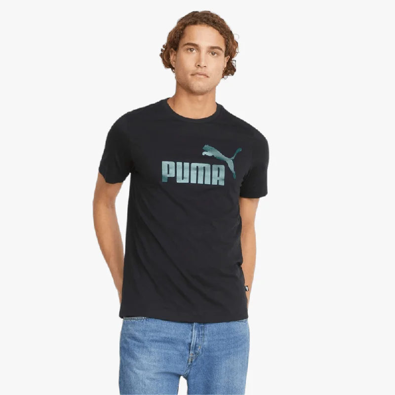 Price Reduction Puma Mens Ess+ Logo Execution Short Sleeve Tee Black