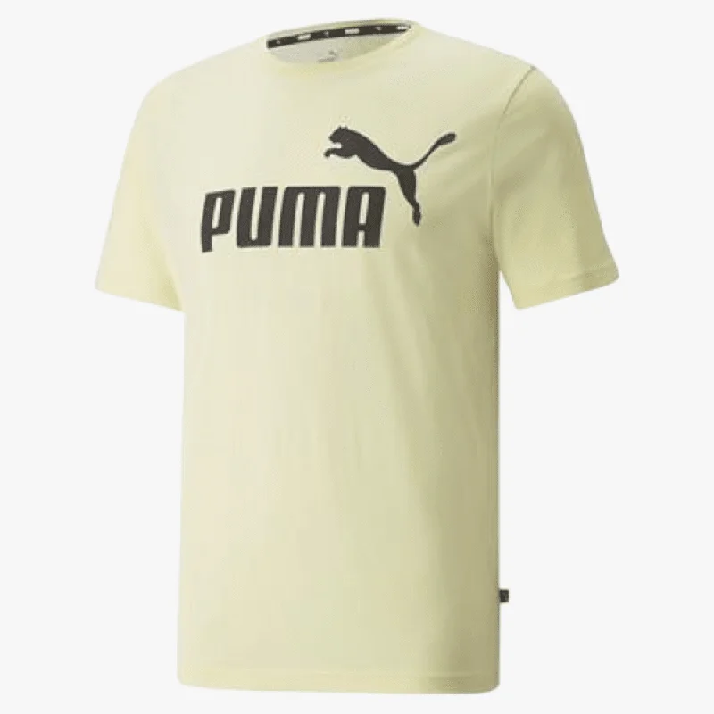 Stock Clearance Puma Mens Ess Logo Short Sleeve Tee Cotton Anise Flower