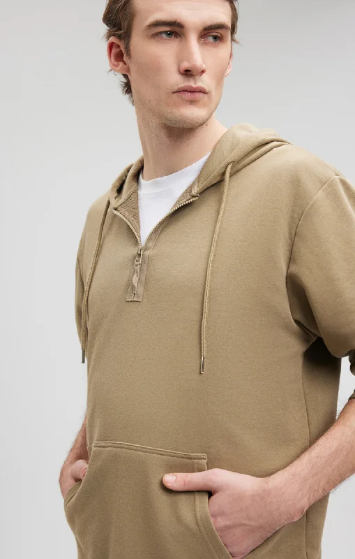 Don’t Miss Out QUARTER ZIP HOODIE IN MERMAID