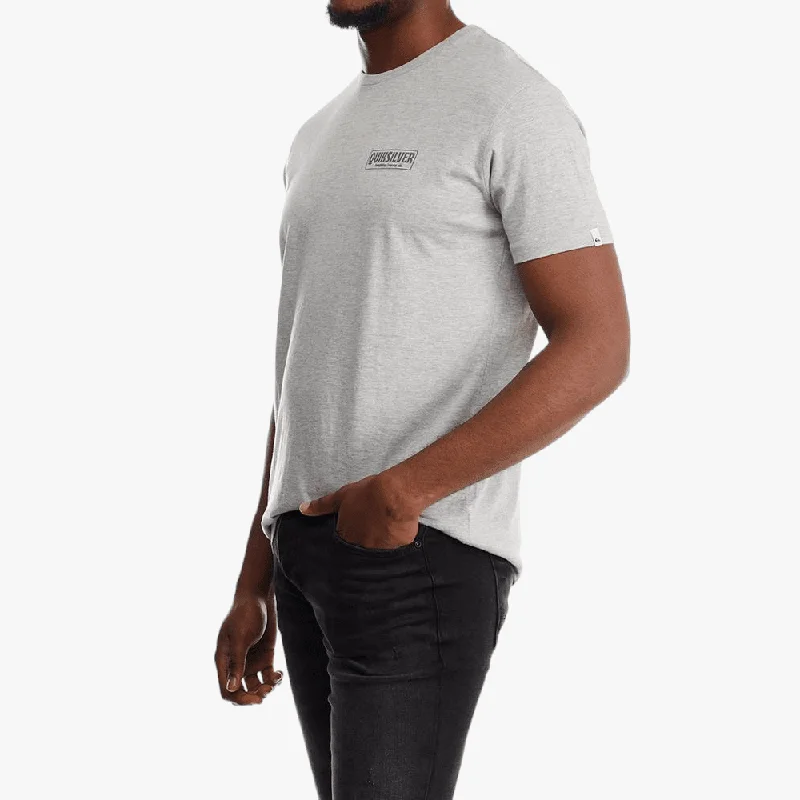 Deep Discounts Quiksilver Mens Break Time Short Sleeve Tee Grey