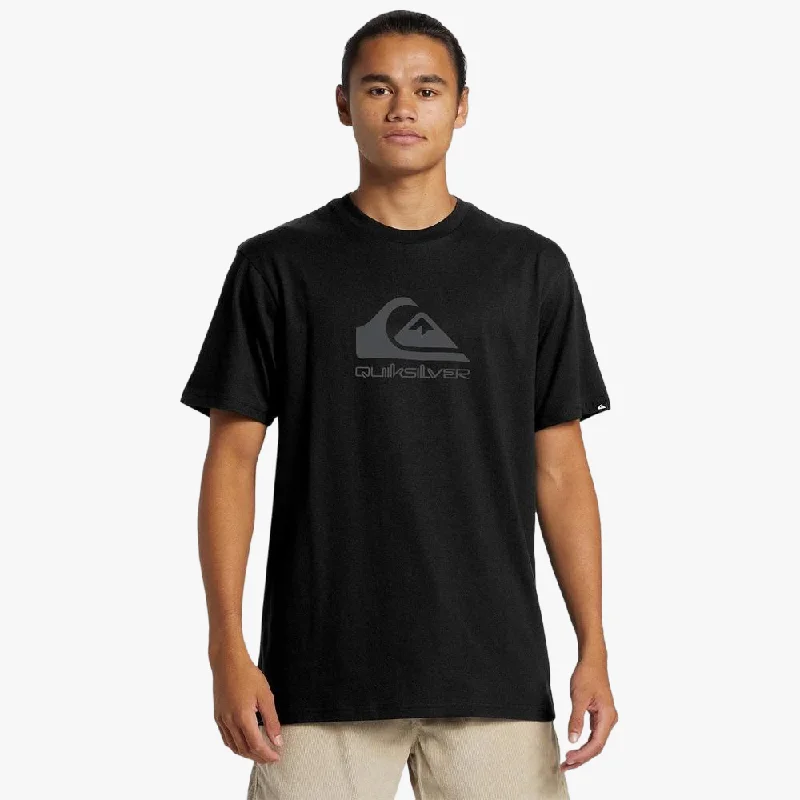 Today’s Deal Quiksilver Mens Corp Logo Short Sleeve Tee Black