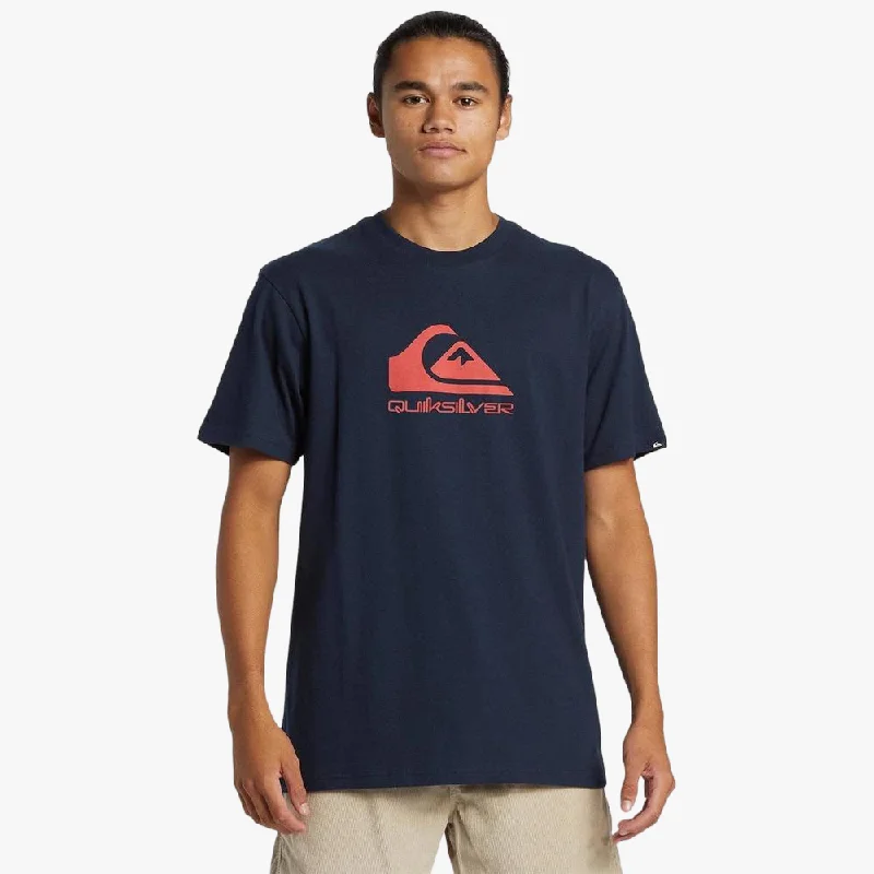 Special Price Quiksilver Mens Corp Logo Short Sleeve Tee Dark Navy