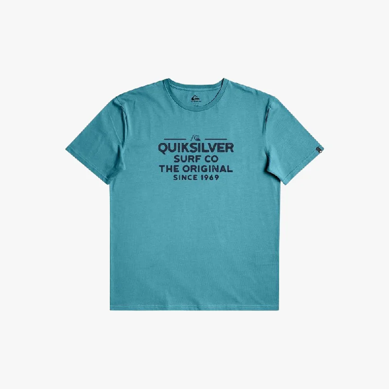 Weekend Savings Spectacle Quiksilver Mens Feeding Line Short Sleeve Tee Brit Blue