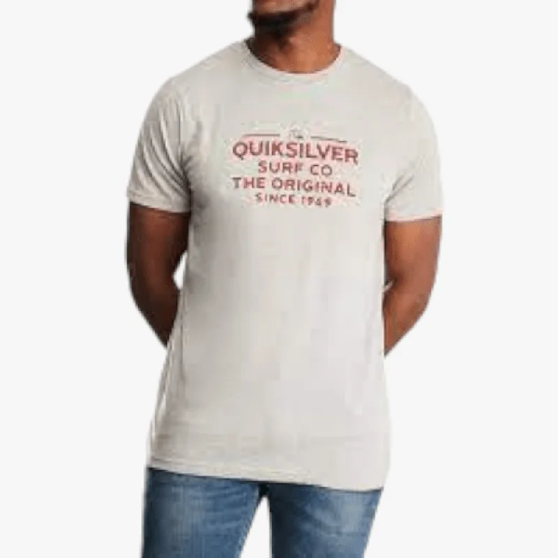 Weekend Bargains to Enjoy Quiksilver Mens Feeding Line Short Sleeve Tee Grey Heather Weekend Bargains to Enjoy Quiksilver Mens Feeding Line Short Sleeve Tee Grey Heather